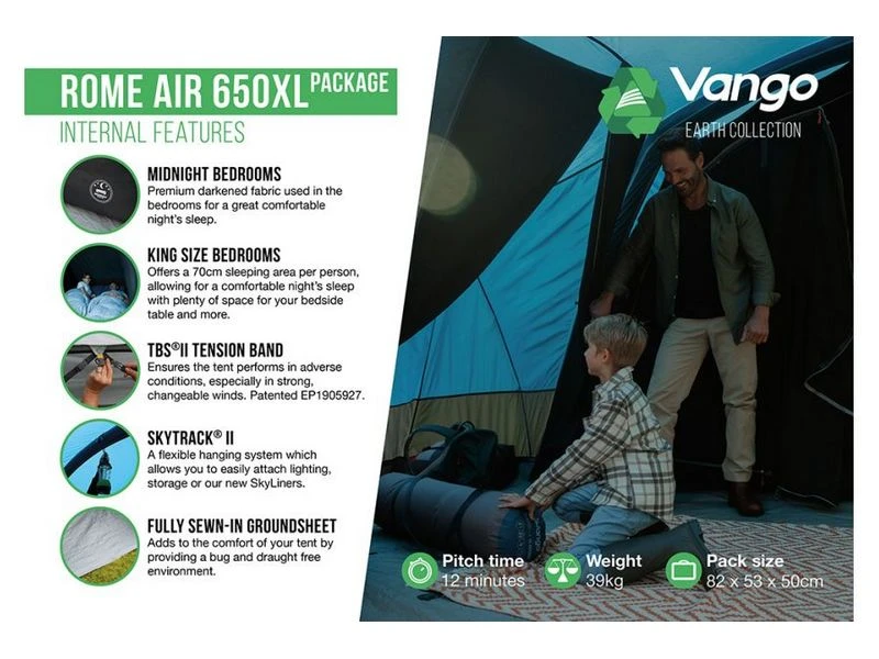 Vango Opblaasbare Tent Rome Air 650 Xl 7 Vango Opblaasbare Tent Rome Air 650 Xl - Afbeelding 5