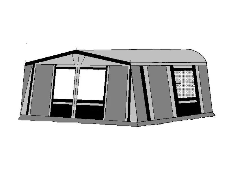 Te Velde Voortent De Wenne 310 Cm Antraciet 4 Te Velde Voortent De Wenne 310 Cm Antraciet - Afbeelding 2
