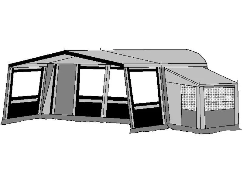 Te Velde Voortent De Wenne 310 Cm Antraciet 5 Te Velde Voortent De Wenne 310 Cm Antraciet - Afbeelding 3