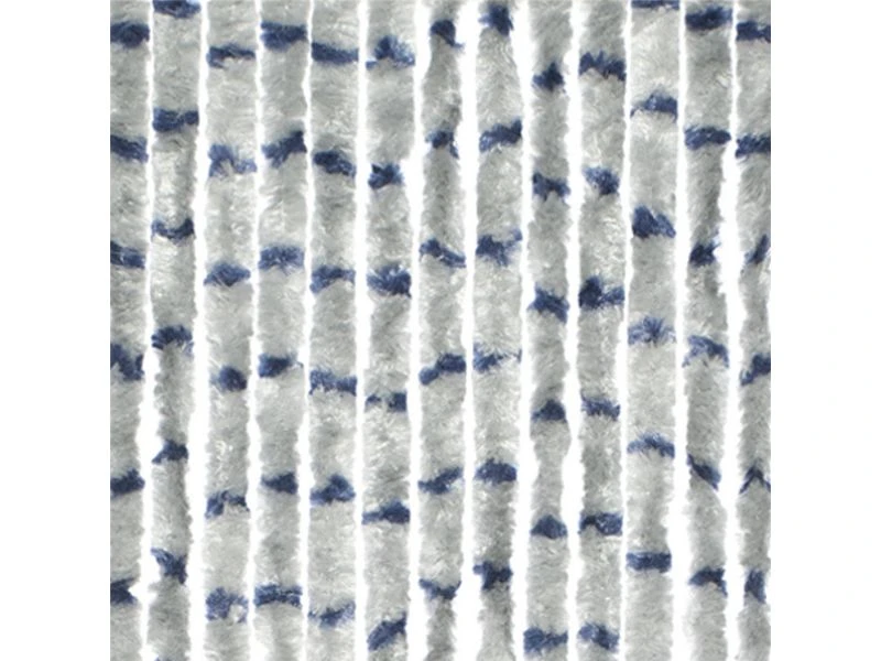 Travellife Chenille Streep Grijs/blauw 56x185cm 3 Travellife Chenille Streep Grijs/blauw 56x185cm