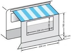 Eurotrail Universele Voorwand Met Raam 350 5 Eurotrail Universele Voorwand Met Raam 350 -KampeerKoning Verkoop 21 1 eurotrail universele voorwand met raam 350 etct 0023 350