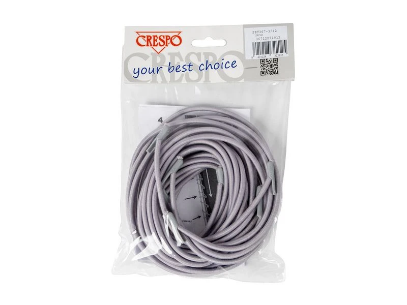 Crespo Elastiek Ligbedden 4 Stuks Grijs 4 Crespo Elastiek Ligbedden 4 Stuks Grijs - Afbeelding 2