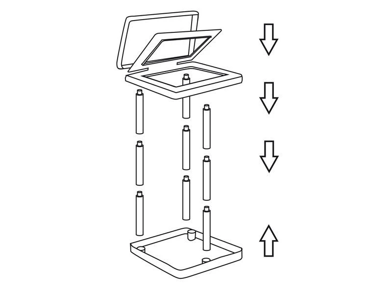 Bo-Camp Plast Team - Vuilniszakhouder 5 Bo-Camp Plast Team - Vuilniszakhouder - Afbeelding 3