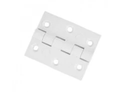 MPK Kunststof Scharnier. Wit. Afm. 50x50mm.