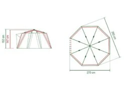 Coleman Familie Tent Octago Blue-lime -KampeerKoning Verkoop 65 2 coleman familie tent octago blue lime 2000035194