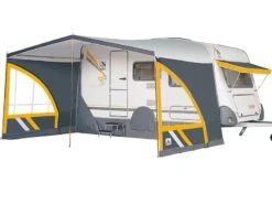 Dorema Caravanluifel Panorama -KampeerKoning Verkoop dorema caravan luifel panorama antraciet geel panorama 4