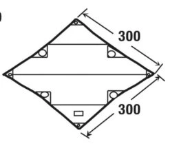 High Peak Tarp 1 -KampeerKoning Verkoop high peak tarp 1 afmeting 10030 2