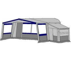 Te Velde Voortent De Vaart Standaard 240 Cm 9 Te Velde Voortent De Vaart Standaard 240 Cm -KampeerKoning Verkoop te velde voortenten met uitbouw en luifel de vaart standaard blauw3