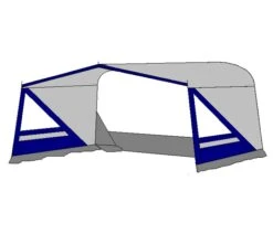 Te Velde Luifel Tarik 220 Cm Blauw -KampeerKoning Verkoop tevelde luifel tarik rechts blauw